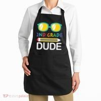 2nd Grade Dude Glasses Back School First Day Of School Apron thumb 2