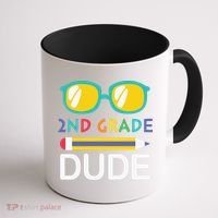 2nd Grade Dude Glasses Back School First Day Of School Coffee Mug thumb 1