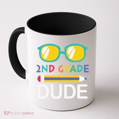 2nd Grade Dude Glasses Back School First Day Of School Coffee Mug