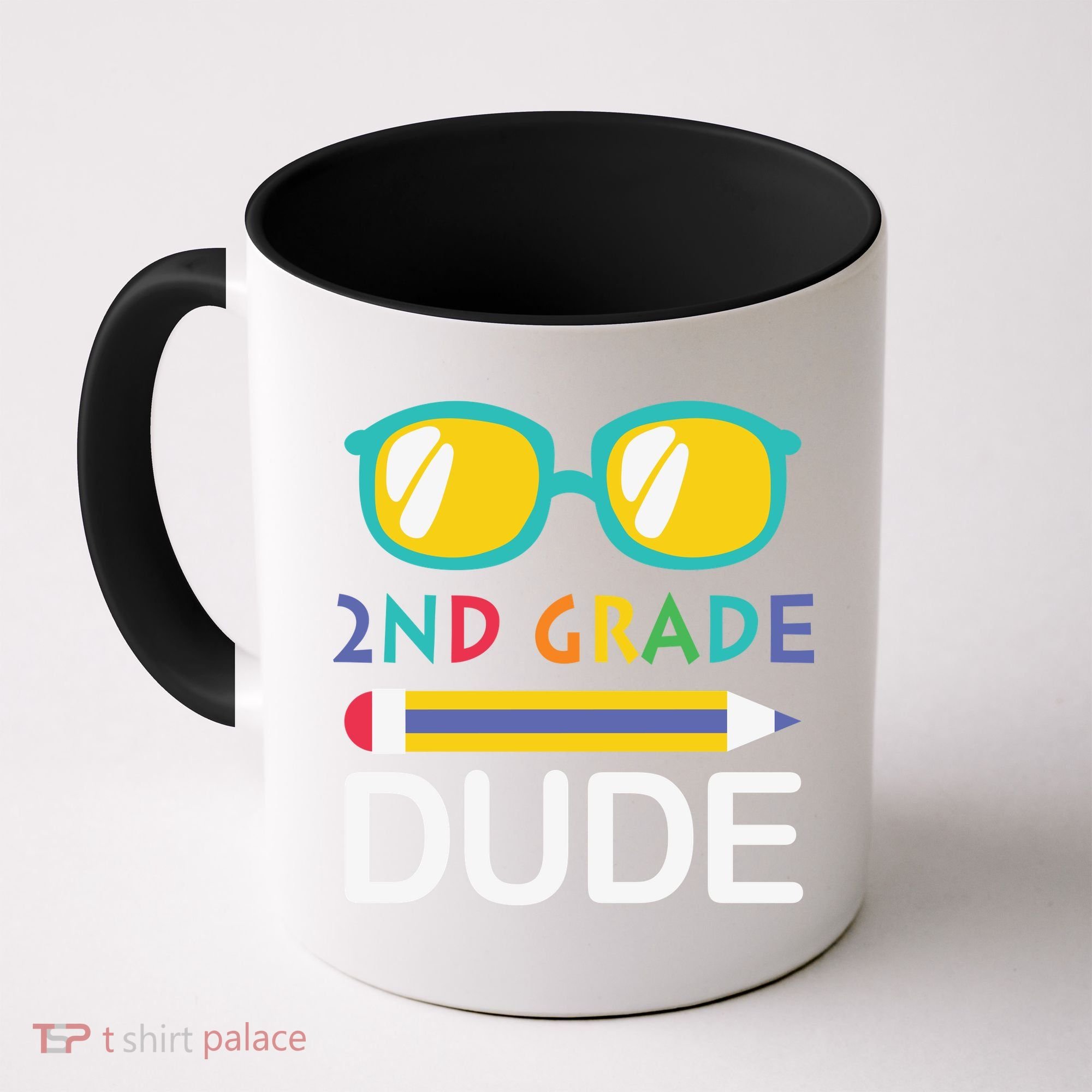 2nd Grade Dude Glasses Back School First Day Of School Coffee Mug