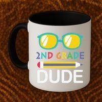 2nd Grade Dude Glasses Back School First Day Of School Coffee Mug thumb 2
