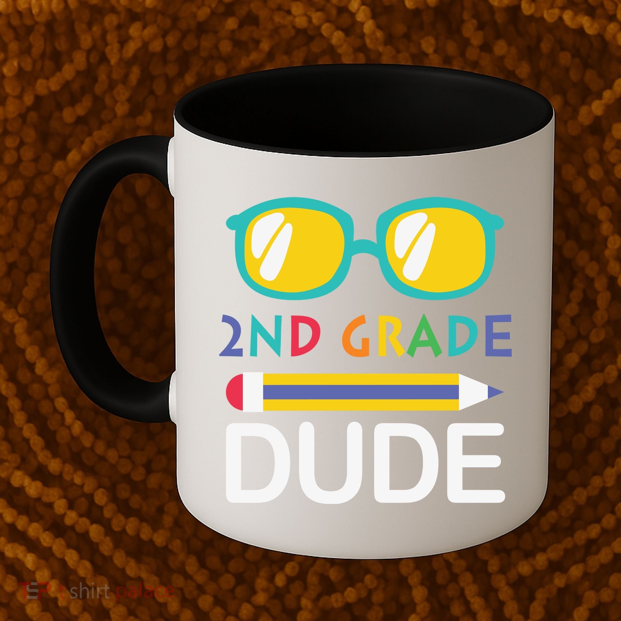 2nd Grade Dude Glasses Back School First Day Of School Coffee Mug