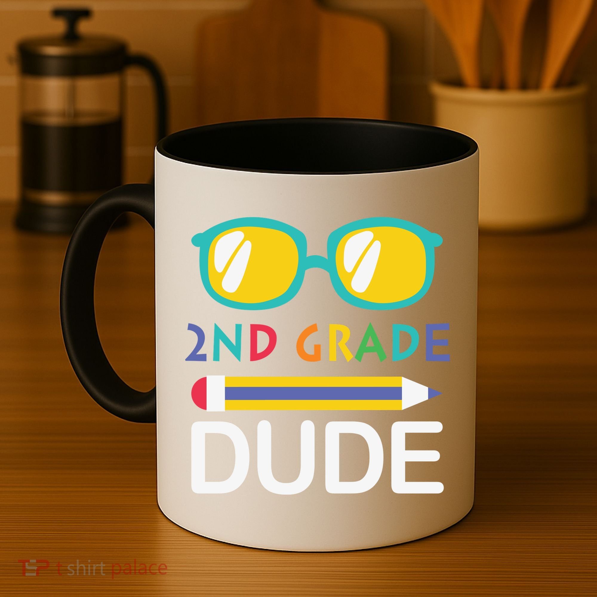 2nd Grade Dude Glasses Back School First Day Of School Coffee Mug