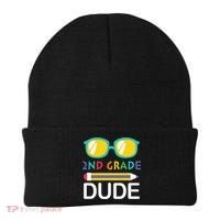 2nd Grade Dude Glasses Back School First Day Of School Beanie thumb 0