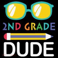 2nd Grade Dude Glasses Back School First Day Of School Women's Hoodie thumb 2