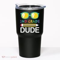 2nd Grade Dude Glasses Back School First Day Of School Tumbler thumb 0