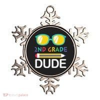 2nd Grade Dude Glasses Back School First Day Of School Ornament thumb 0