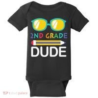 2nd Grade Dude Glasses Back School First Day Of School Baby Bodysuit thumb 0
