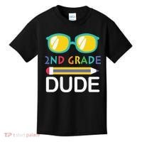 2nd Grade Dude Glasses Back School First Day Of School Kids T-Shirt thumb 0