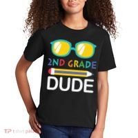 2nd Grade Dude Glasses Back School First Day Of School Kids T-Shirt thumb 2