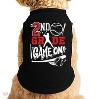 2nd Grade Game On First Day Of School Baseball Second Grade Doggie Tank thumb 0
