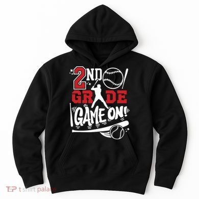 2nd Grade Game On First Day Of School Baseball Second Grade Hoodie