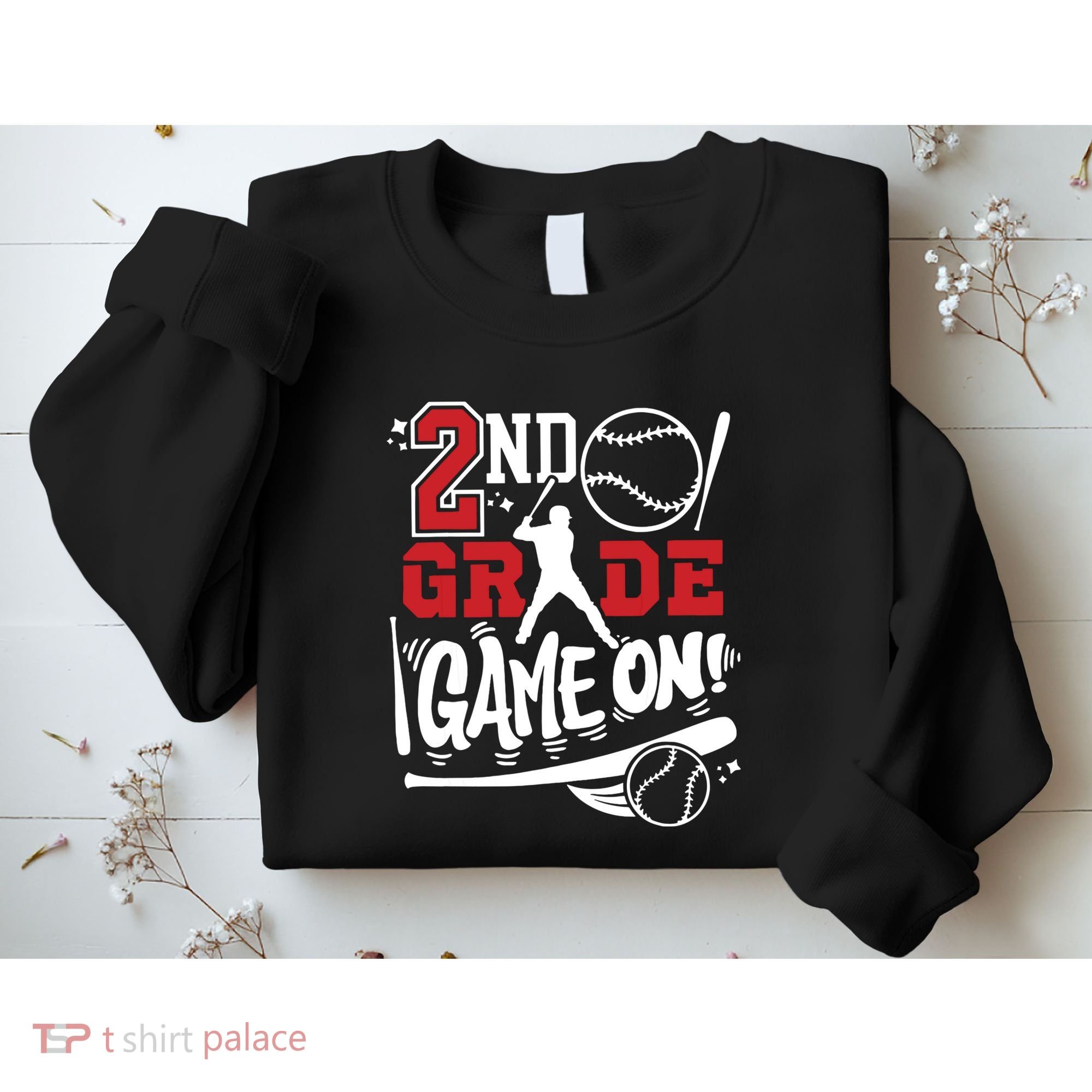 2nd Grade Game On First Day Of School Baseball Second Grade Sweatshirt