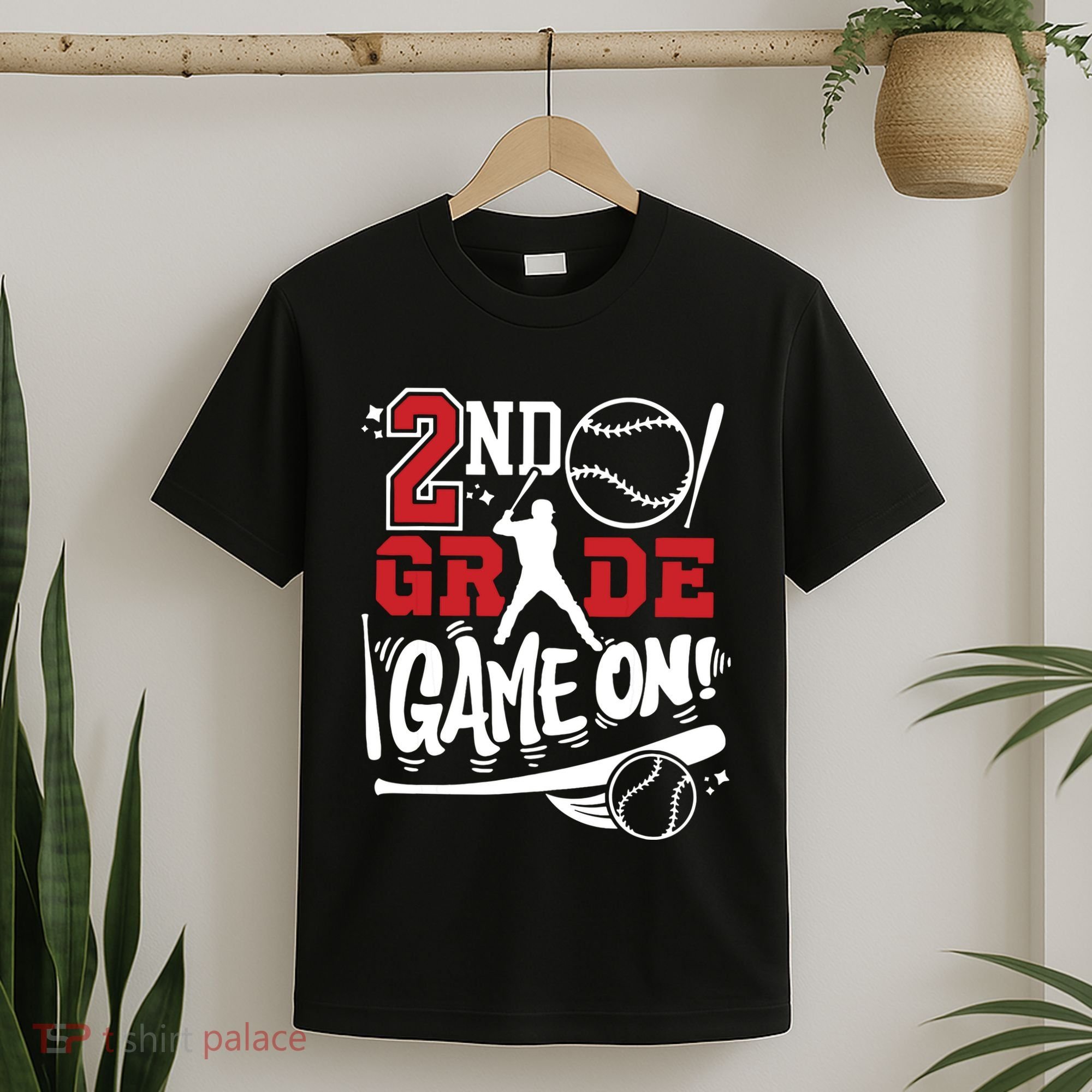 2nd Grade Game On First Day Of School Baseball Second Grade T-Shirt