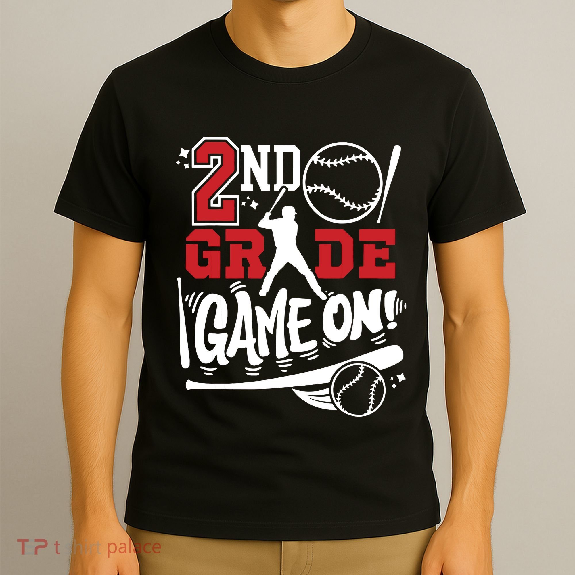 2nd Grade Game On First Day Of School Baseball Second Grade T-Shirt