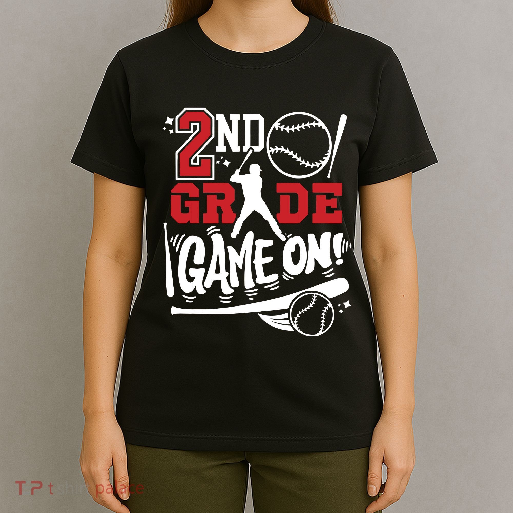 2nd Grade Game On First Day Of School Baseball Second Grade T-Shirt