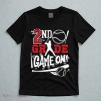 2nd Grade Game On First Day Of School Baseball Second Grade T-Shirt thumb 5