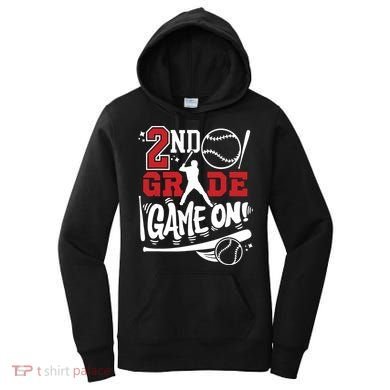 2nd Grade Game On First Day Of School Baseball Second Grade Women's Hoodie