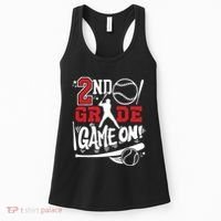 2nd Grade Game On First Day Of School Baseball Second Grade Women's Tank Top thumb 0
