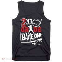 2nd Grade Game On First Day Of School Baseball Second Grade Tank Top thumb 0