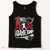 2nd Grade Game On First Day Of School Baseball Second Grade Tank Top thumb 2