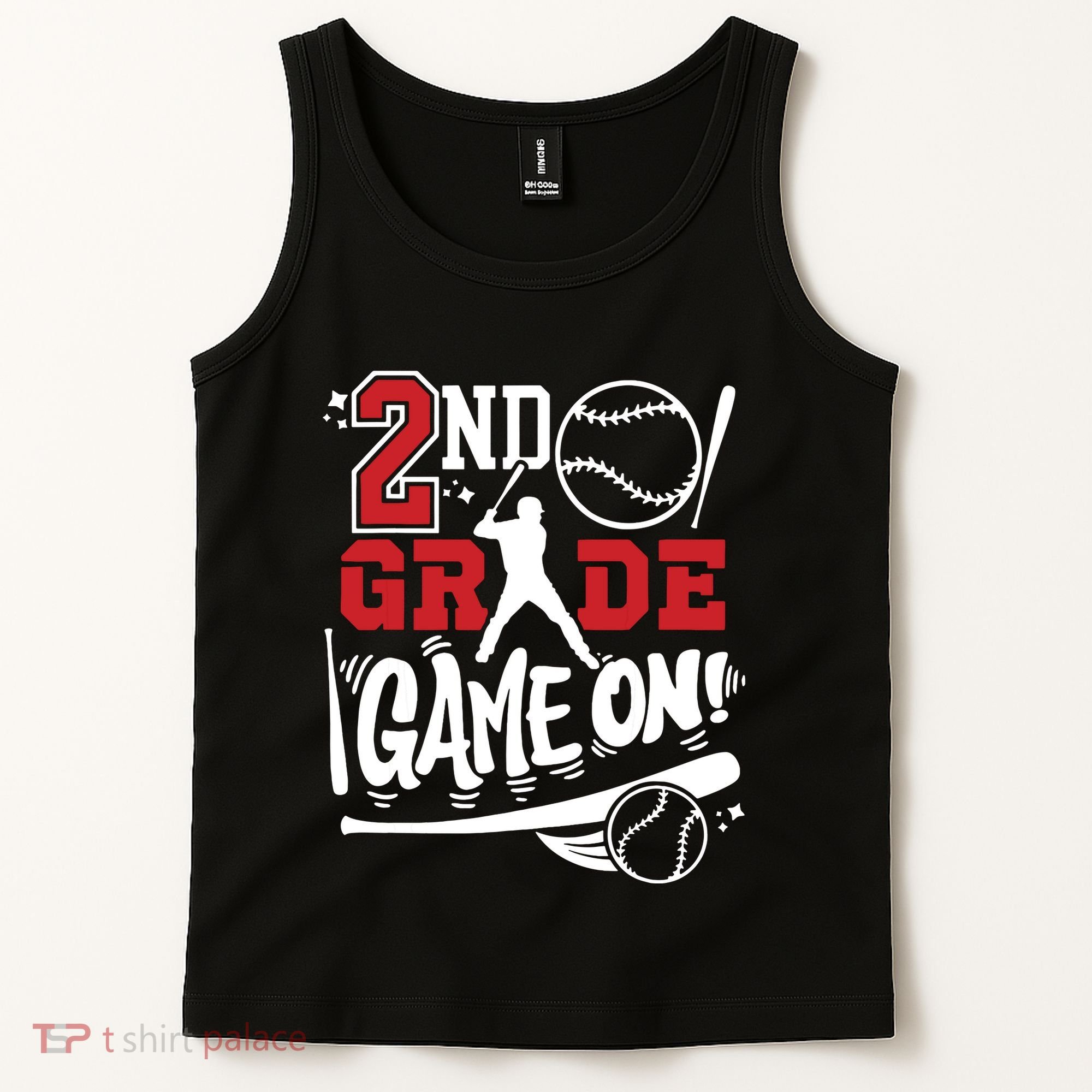 2nd Grade Game On First Day Of School Baseball Second Grade Tank Top