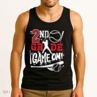2nd Grade Game On First Day Of School Baseball Second Grade Tank Top thumb 3