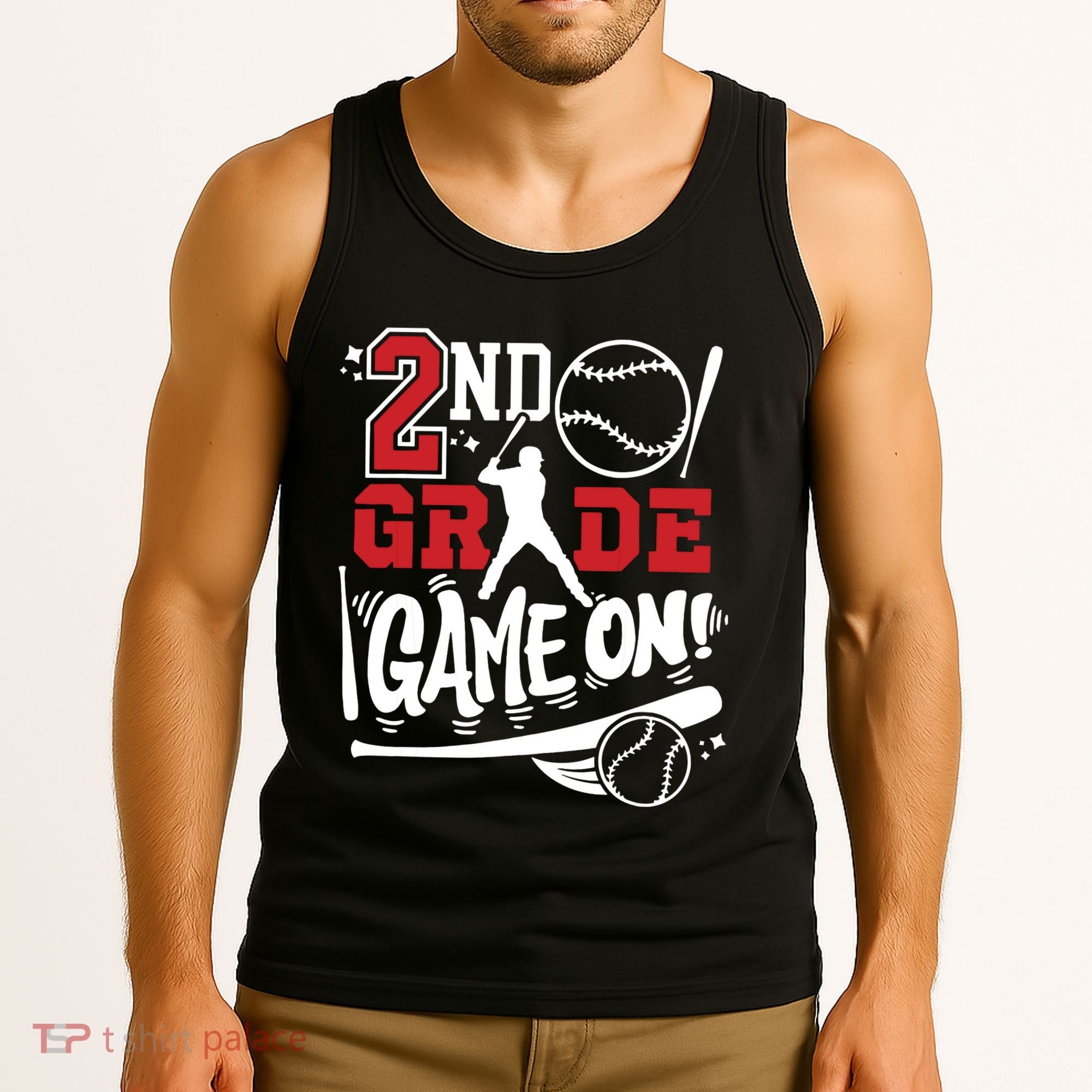 2nd Grade Game On First Day Of School Baseball Second Grade Tank Top