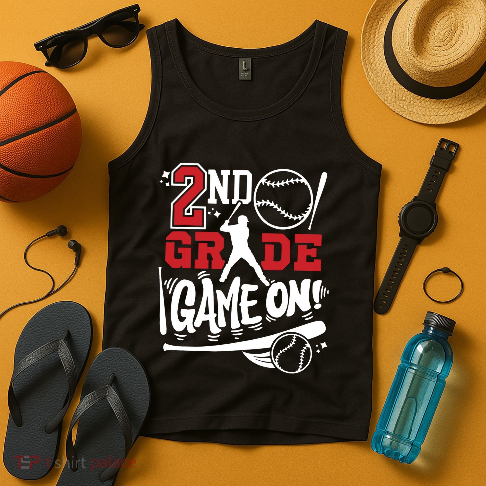 2nd Grade Game On First Day Of School Baseball Second Grade Tank Top