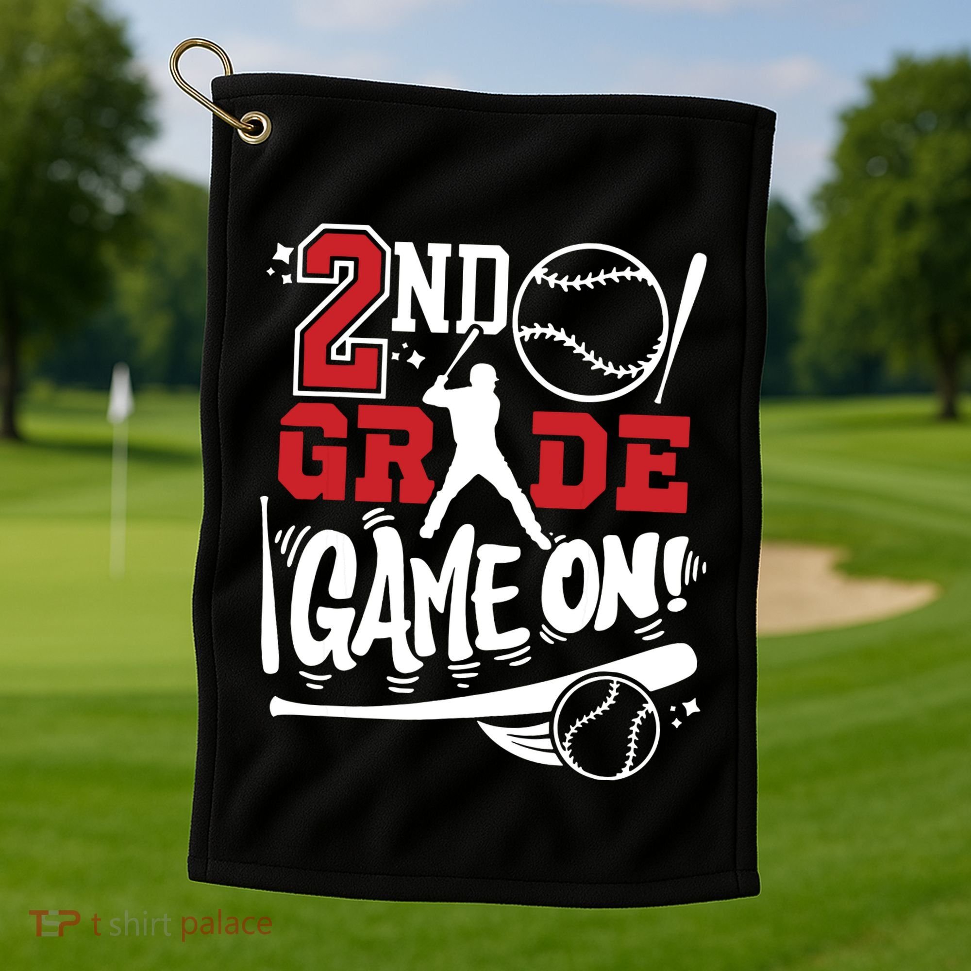 2nd Grade Game On First Day Of School Baseball Second Grade Golf Towel
