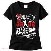 2nd Grade Game On First Day Of School Baseball Second Grade Women's T-Shirt thumb 0