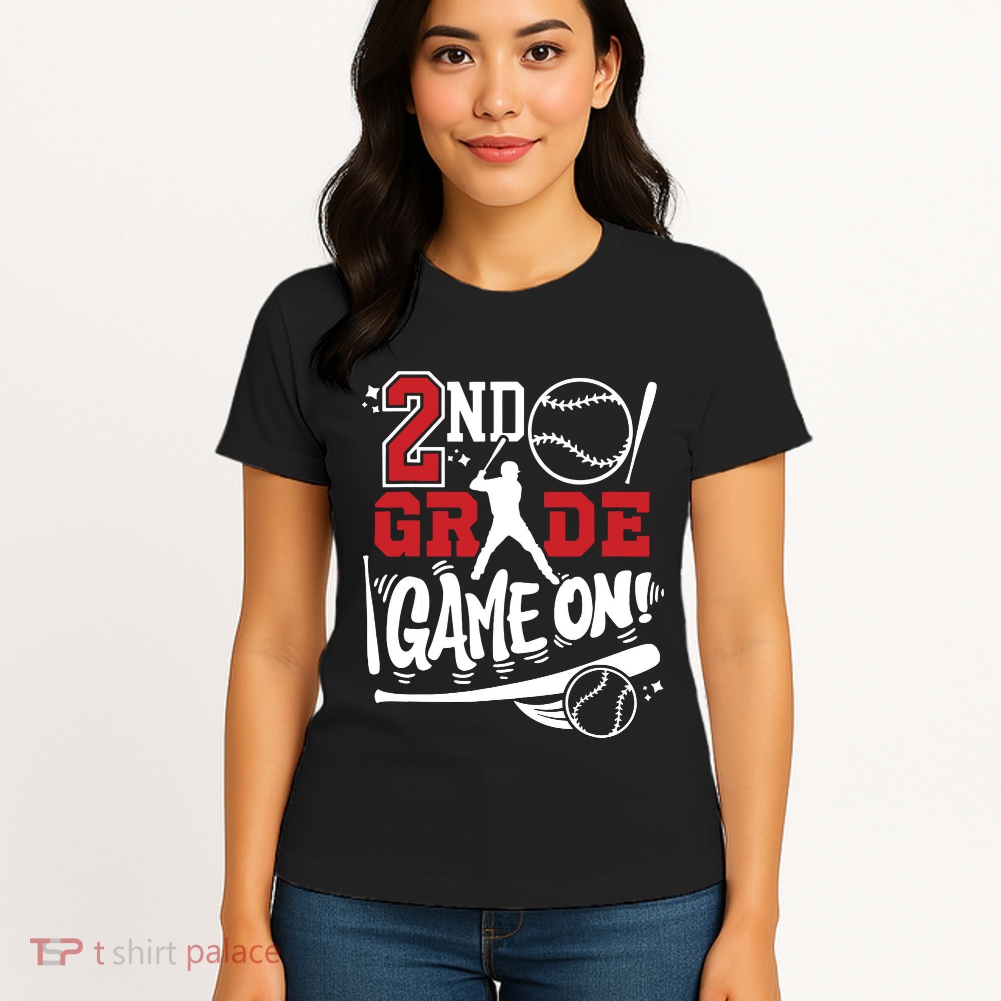 2nd Grade Game On First Day Of School Baseball Second Grade Women's T-Shirt