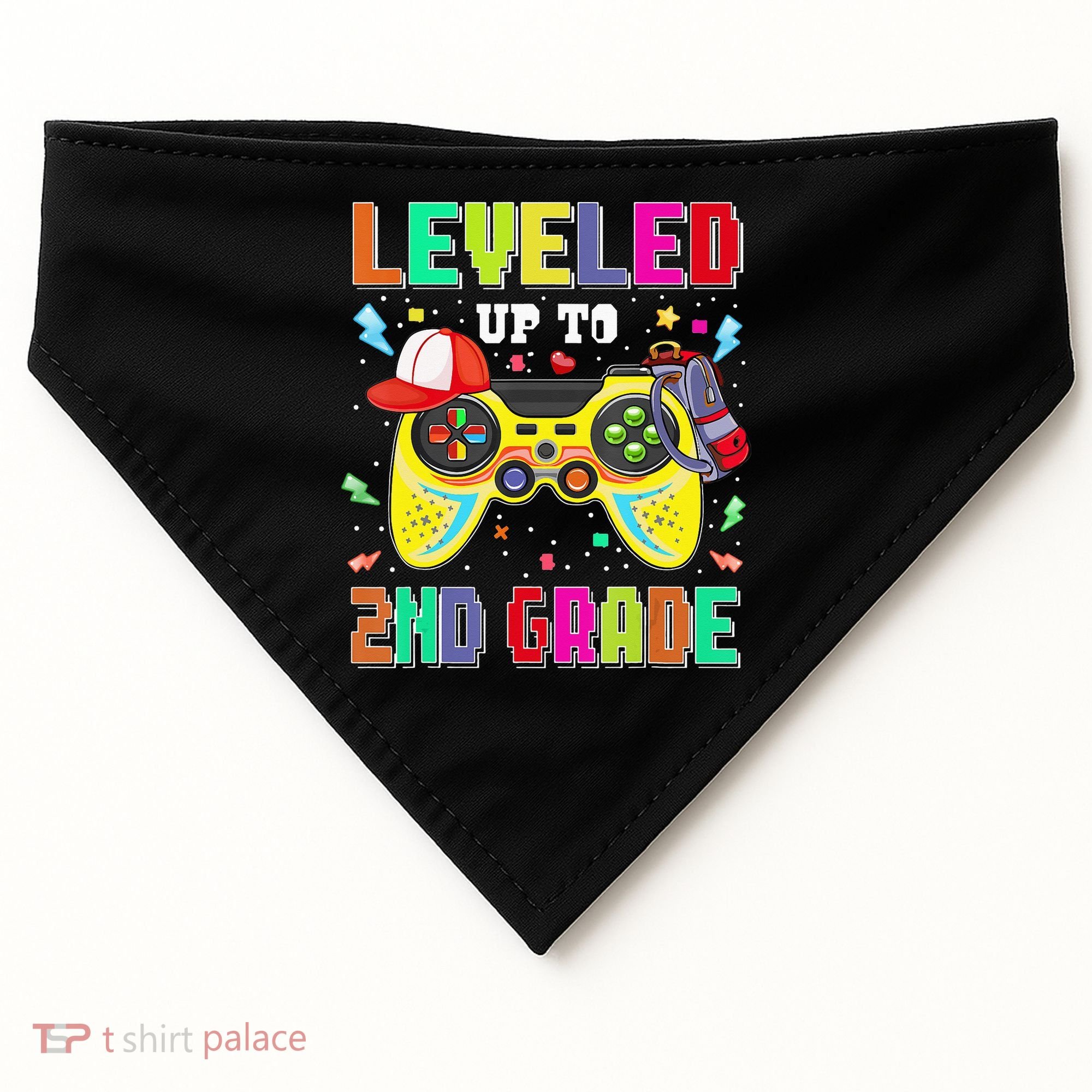 2Nd Grade Gamer First Day Second Grade Back To School USA-Made Doggie Bandana