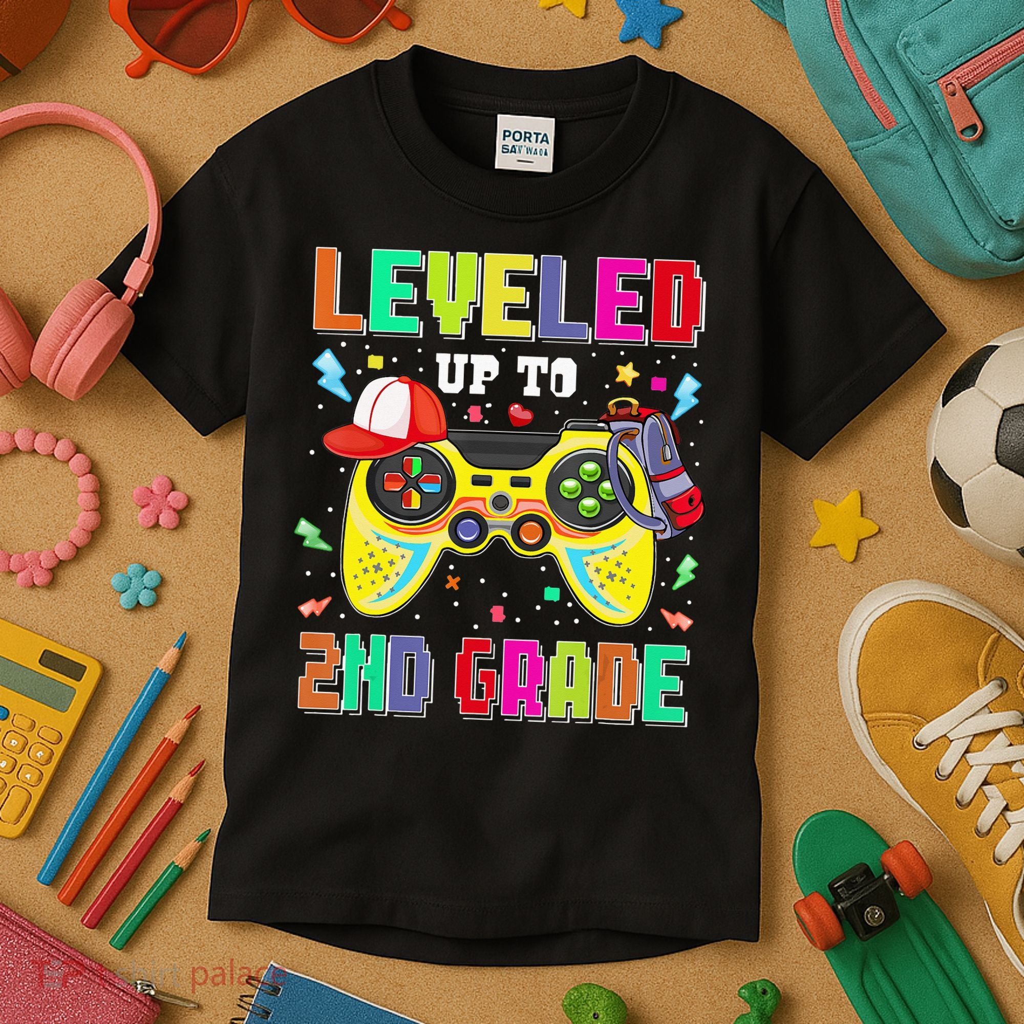 2Nd Grade Gamer First Day Second Grade Back To School Kids T-Shirt