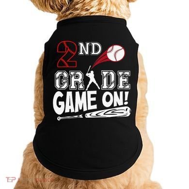 2nd Grade Game On First Day Of School Baseball Second Grade Gift Doggie Tank