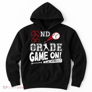 2nd Grade Game On First Day Of School Baseball Second Grade Gift Hoodie