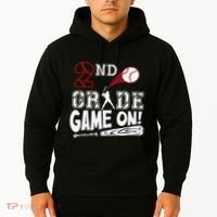 2nd Grade Game On First Day Of School Baseball Second Grade Gift Hoodie thumb 2