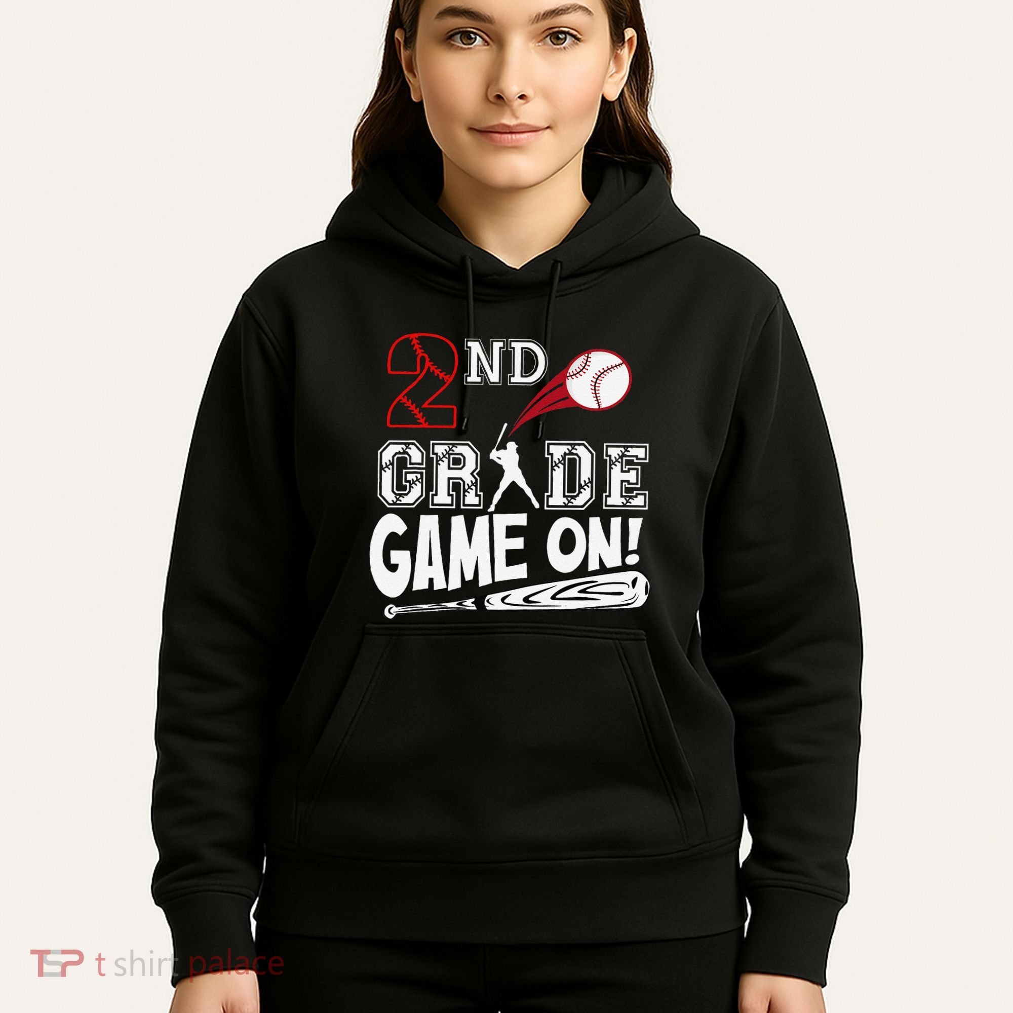 2nd Grade Game On First Day Of School Baseball Second Grade Gift Hoodie