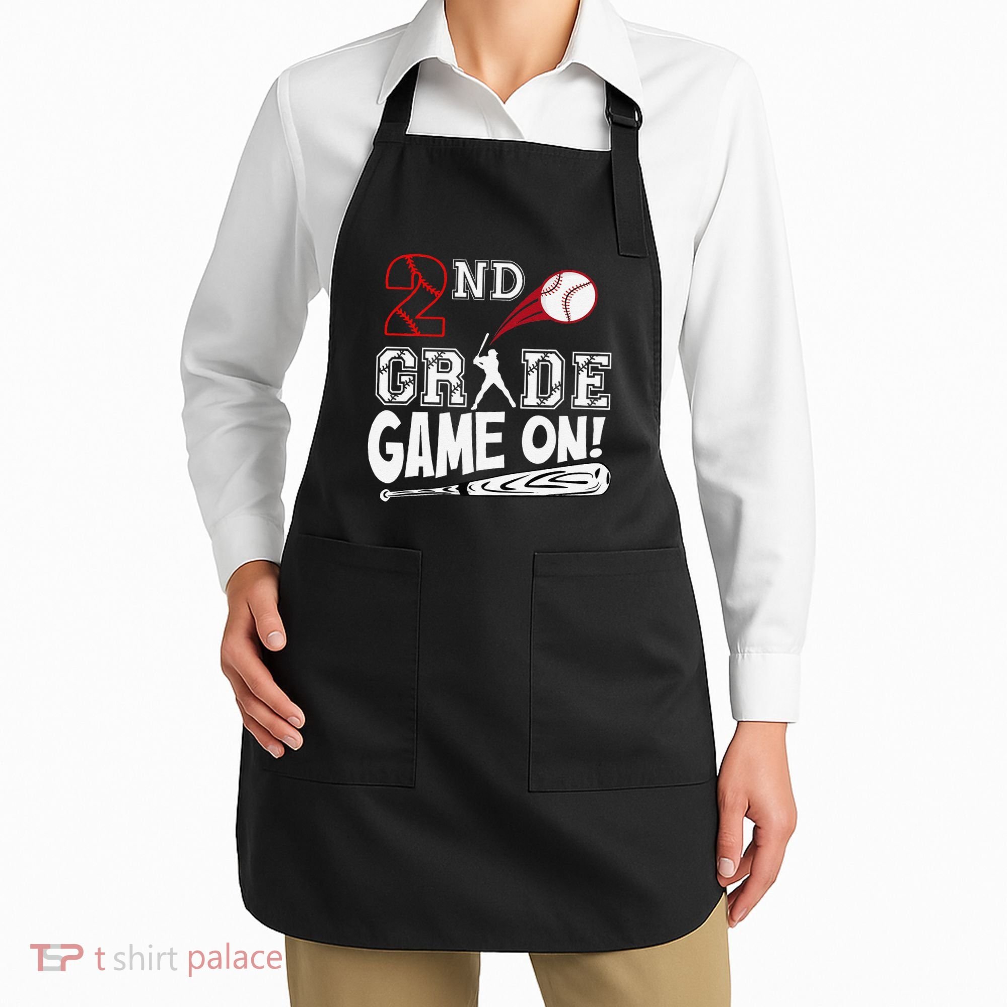 2nd Grade Game On First Day Of School Baseball Second Grade Gift Apron