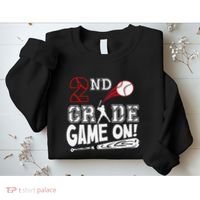 2nd Grade Game On First Day Of School Baseball Second Grade Gift Sweatshirt thumb 2