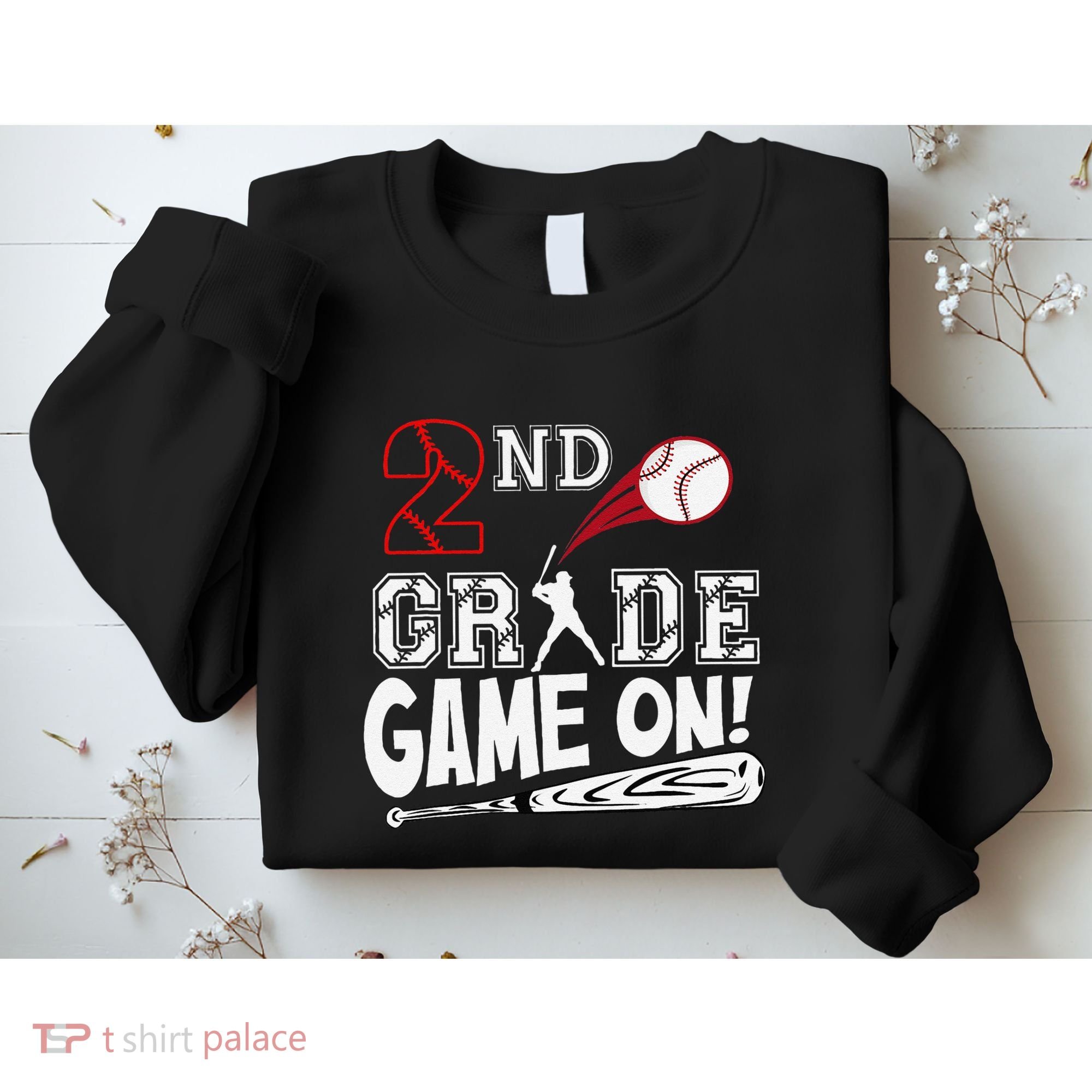 2nd Grade Game On First Day Of School Baseball Second Grade Gift Sweatshirt