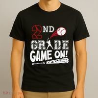 2nd Grade Game On First Day Of School Baseball Second Grade Gift T-Shirt thumb 3
