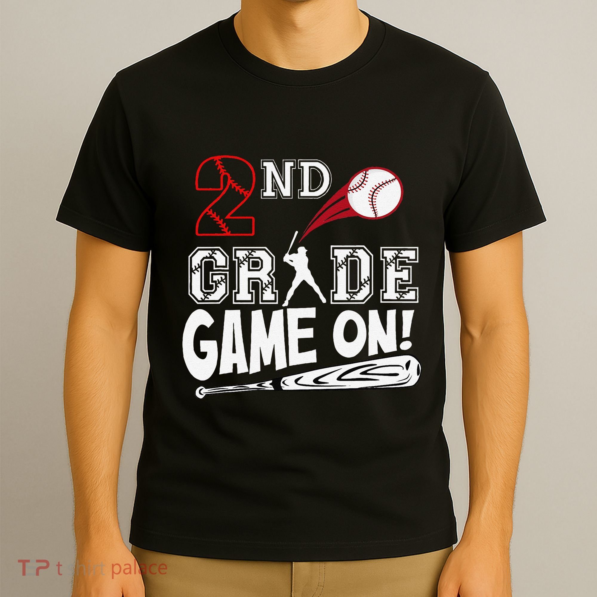 2nd Grade Game On First Day Of School Baseball Second Grade Gift T-Shirt