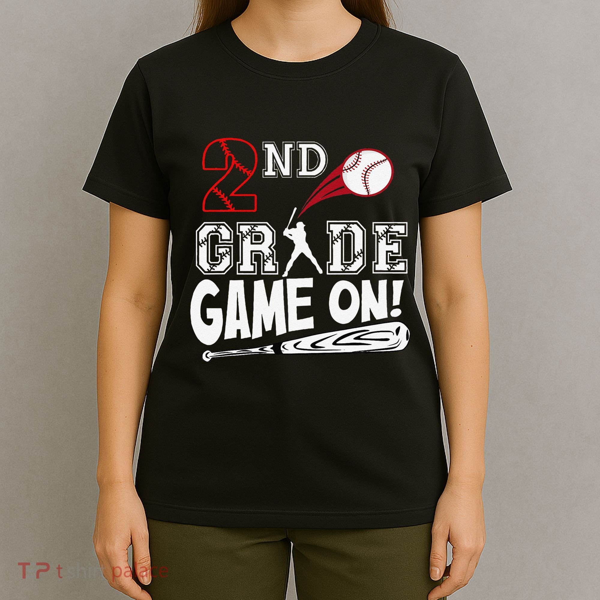 2nd Grade Game On First Day Of School Baseball Second Grade Gift T-Shirt