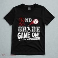 2nd Grade Game On First Day Of School Baseball Second Grade Gift T-Shirt thumb 5