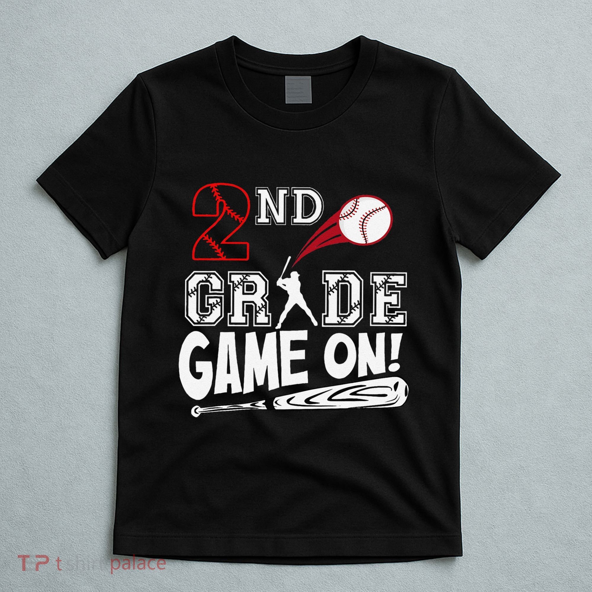 2nd Grade Game On First Day Of School Baseball Second Grade Gift T-Shirt