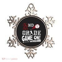 2nd Grade Game On First Day Of School Baseball Second Grade Gift Ornament thumb 0