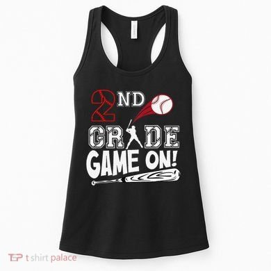 2nd Grade Game On First Day Of School Baseball Second Grade Gift Women's Tank Top