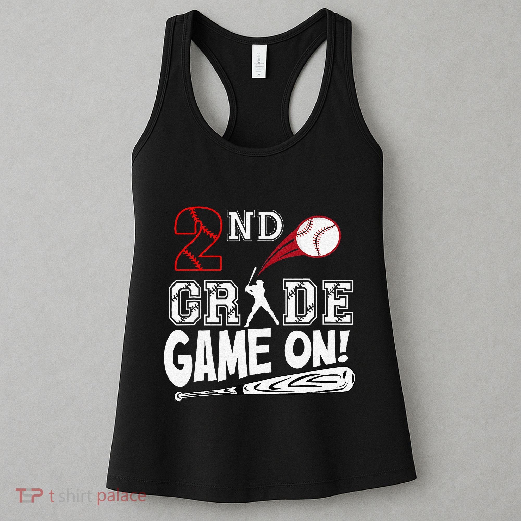 2nd Grade Game On First Day Of School Baseball Second Grade Gift Women's Tank Top