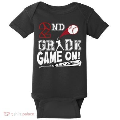2nd Grade Game On First Day Of School Baseball Second Grade Gift Baby Bodysuit